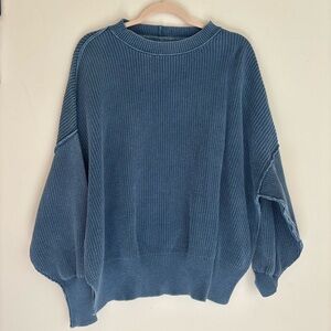 Aerie Blue Crew Neck Sweater